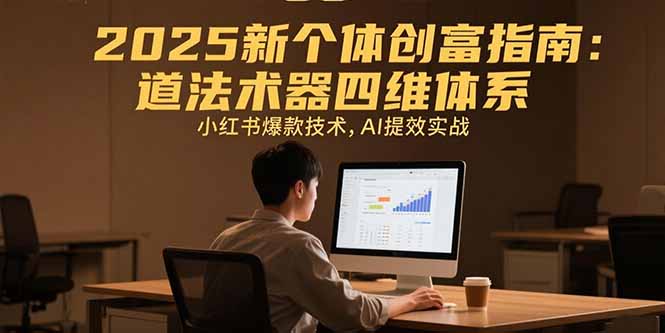 2025新个体创富指南：道法术器四维体系，小红书爆款技术，AI提效实战-枫客网创