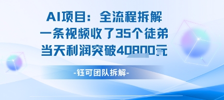 AI收徒变现闭环：一条视频收35人，日入1k+(附完整SOP)-枫客网创