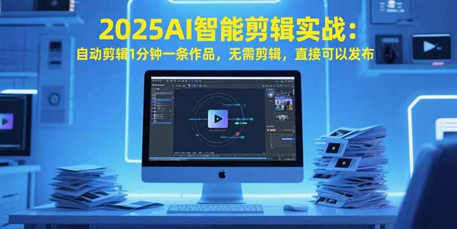2025AI智能剪辑实战：自动剪辑1分钟一条作品，无需剪辑，直接可以发布-枫客网创