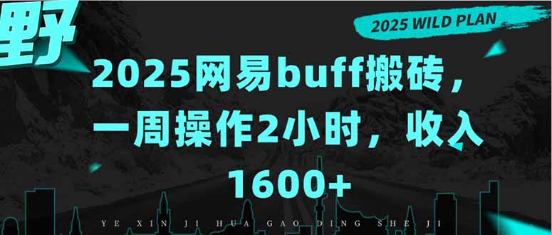 2025网易buff搬砖，一周操作2小时，收入1600+-枫客网创