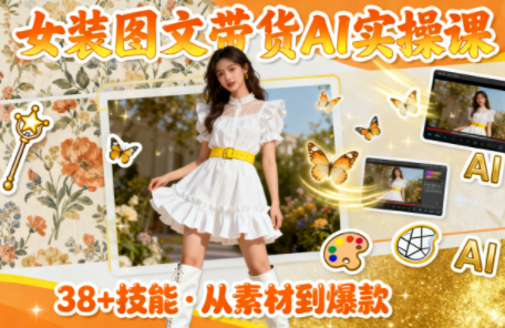女装图文带货的AI实操课-枫客网创